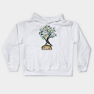 Taco Mexican Tacos Tree Of Life Yoga Celtic Viking Yggdrasil Kids Hoodie